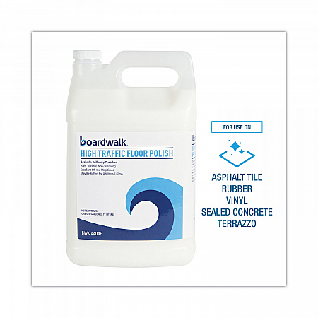 High Traffic Floor Polish, Apply 3 to 5 Coats per Application, 1 gal Bottle (4404FEA)