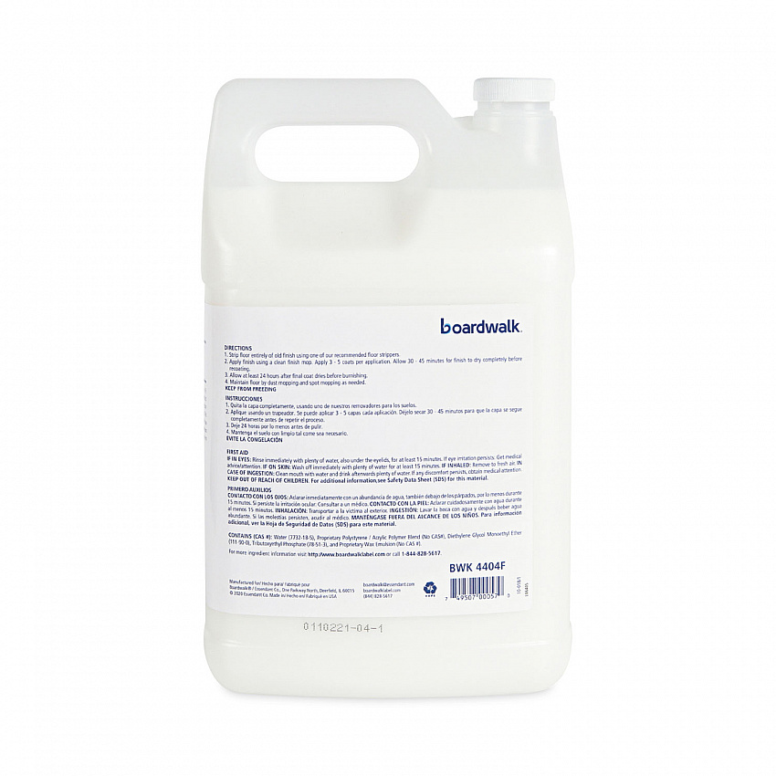 High Traffic Floor Polish, Apply 3 to 5 Coats per Application, 1 gal Bottle (4404FEA)