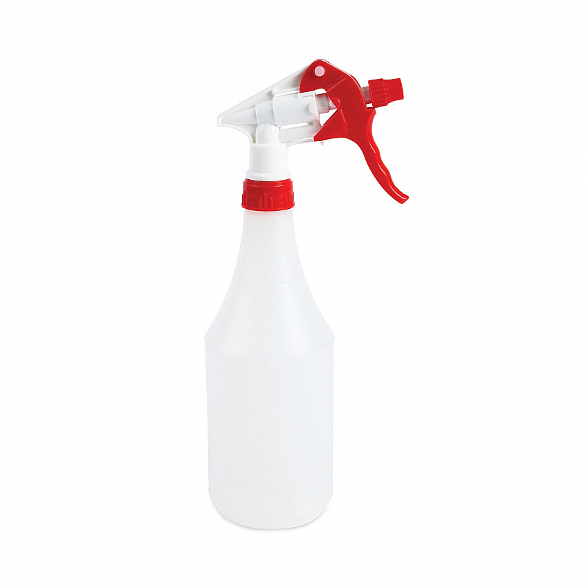 General Purpose Trigger Sprayer, 8" Tube, Fits 16 oz to 24 oz Bottles, Red/White, 24/Carton (09227)