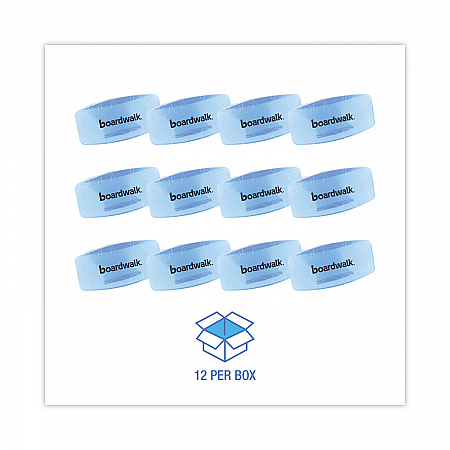 Toilet Bowl Clip, Cotton Blossom Scent, Blue, 12/Box (CLIPCBL)