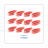 Toilet Bowl Clip, Mango Scent, Orange, 12/Box (CLIPMAN)