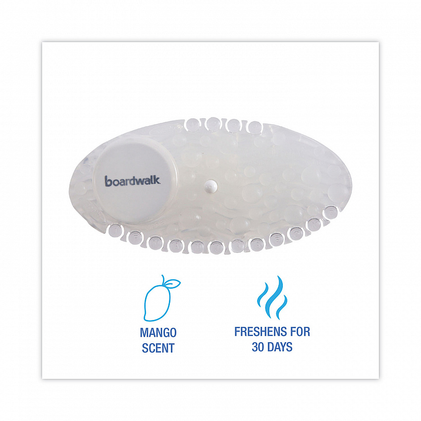 Curve Solid Air Freshener, Mango, Clear, 10/Box (CURVEMAN)