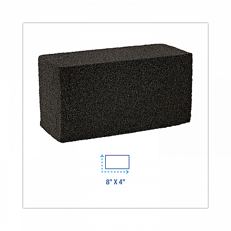 Grill Brick, 8 x 4, Black, 12/Carton (GB12PC)