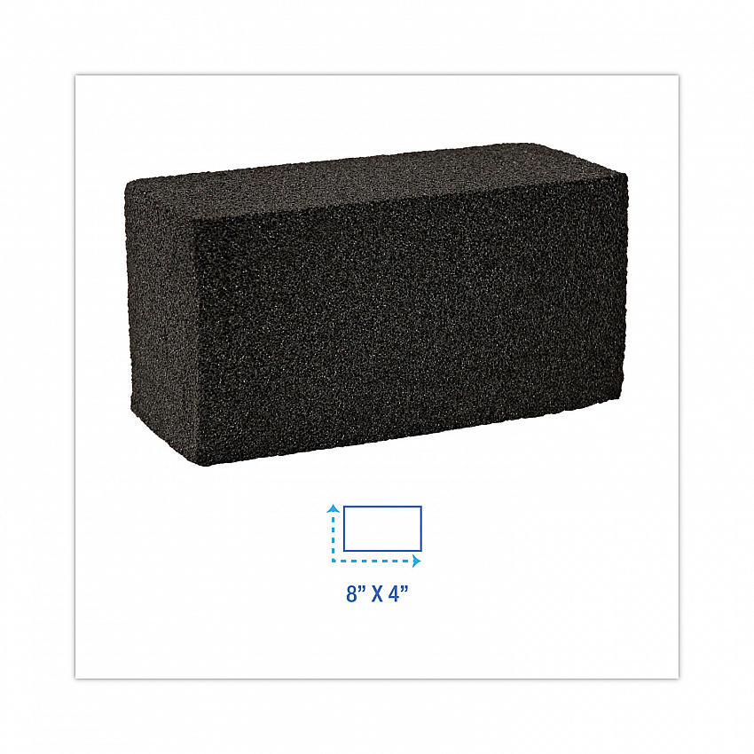 Grill Brick, 8 x 4, Black, 12/Carton (GB12PC)