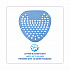 Gem Urinal Deodorizer Screen, Cotton Blossom Scent, Blue, 12/Box (GEMCBL)