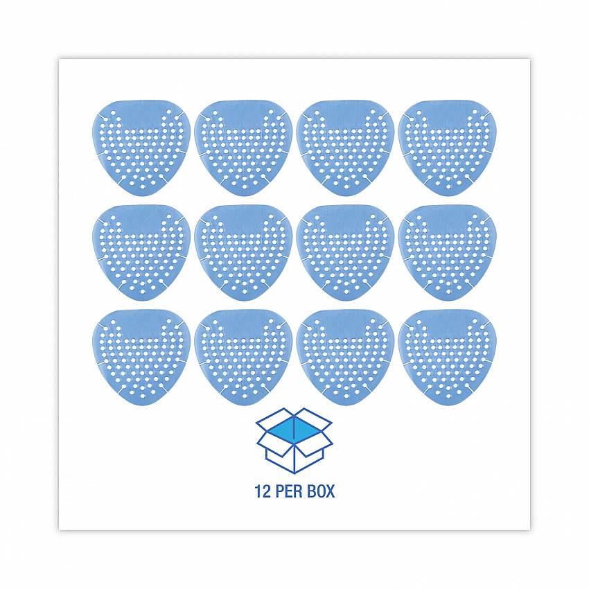 Gem Urinal Deodorizer Screen, Cotton Blossom Scent, Blue, 12/Box (GEMCBL)