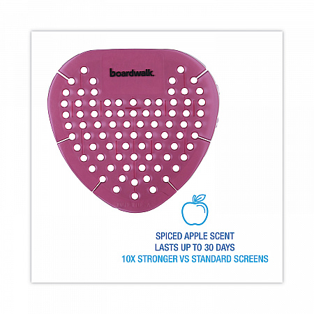 Gem Urinal Deodorizer Screen, Spiced Apple Scent, Red, 12/Box (GEMSAP)