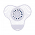 Urinal Screen with Non-Para Deodorizer Block, Green Apple Scent, Blue/White, 3.25 oz, 12/Box (NUS)