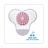Urinal Screen with Para Deodorizer Block, Cherry Scent, Red/White, 3 oz, 12/Box (PBS)