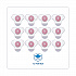 Urinal Screen with Para Deodorizer Block, Cherry Scent, Red/White, 3 oz, 12/Box (PBS)