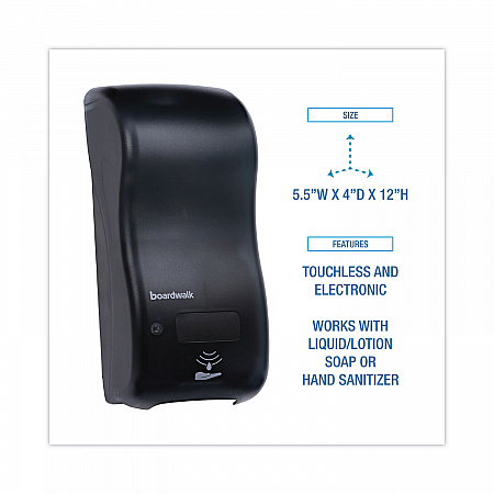 Bulk Fill Soap Dispenser, 900 mL, 5.5 x 4 x 12, Black (SH900SBBW)