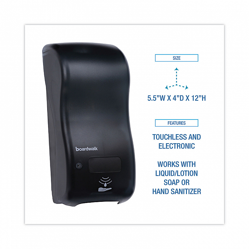 Bulk Fill Soap Dispenser, 900 mL, 5.5 x 4 x 12, Black (SH900SBBW)