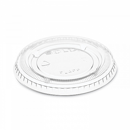 Portion/Souffle Cup Lids, Fits 3.25 oz/4 oz/5.5 oz Portion Containers, Plastic, Clear, 125/Sleeve, 20 Sleeves/Carton (PL4PP)