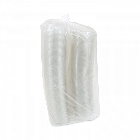 EarthChoice Recycled PET Hinged Container, 8 oz, 4.92 x 5.87 x 1.32, Clear, Plastic, 200/Carton (0CA910080000)
