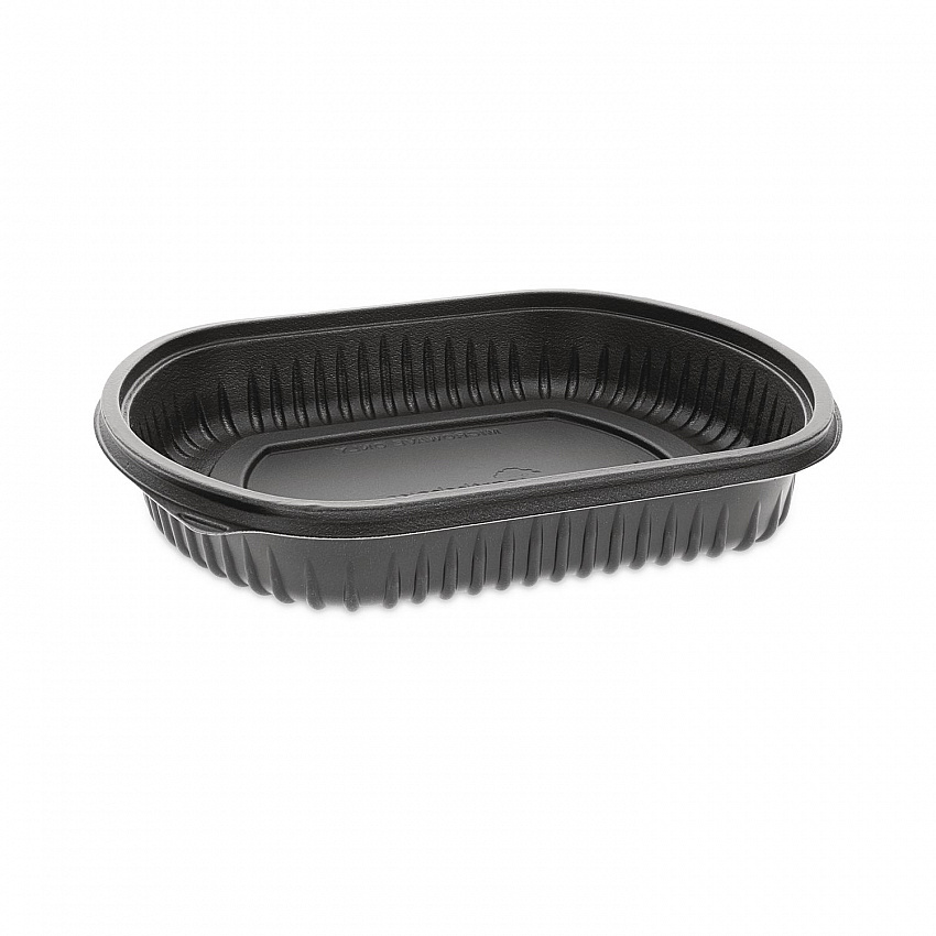 Clearview Micromax Microwavable Container, 36 oz, 9.37 x 8 x 1.5, Black, Plastic, 250/Carton (0CN846360000)