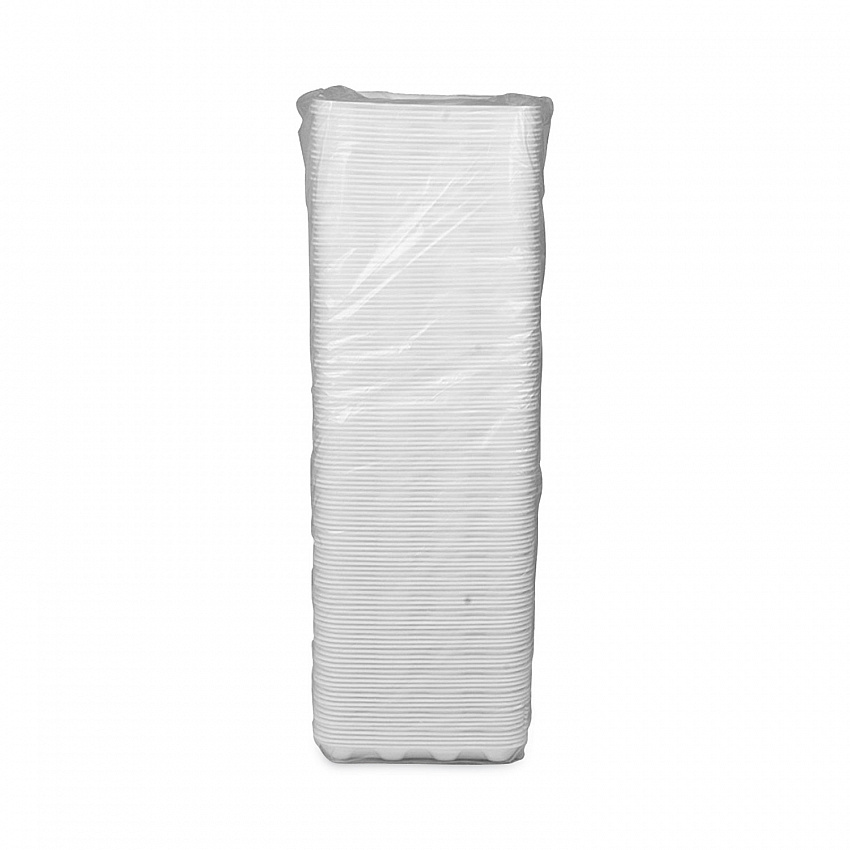 Meat Tray, #4D, 9.5 x 7 x 1.25, White, Foam, 500/Carton (0TF104D10000)