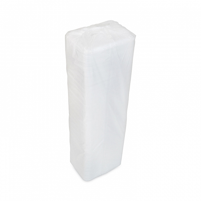 Meat Tray, #4 Shallow, 9.12 x 7.12 x 0.65, White, Foam, 500/Carton (0TF104S00000)