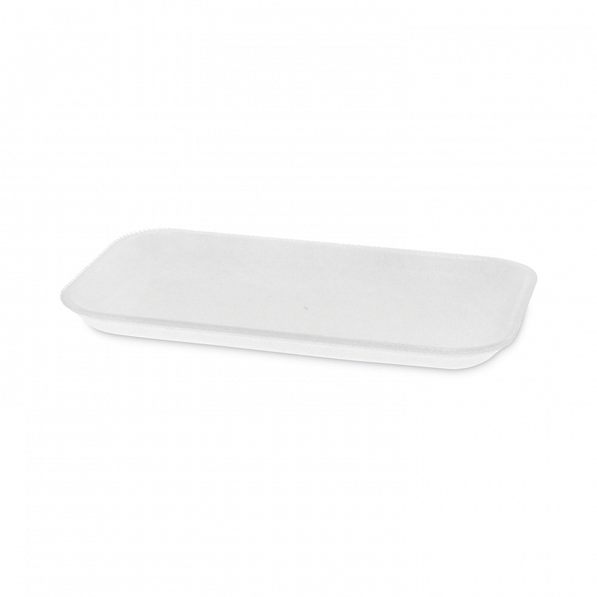 Supermarket Tray, #17, 8.3 x 4.8 x 0.65, White, Foam, 1,000/Carton (0TF117S00000)