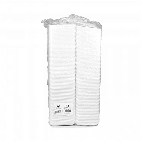 Supermarket Tray, #2, 8.2 x 5.7 x 0.91, White, Foam ,500/Carton (0TF100200000)