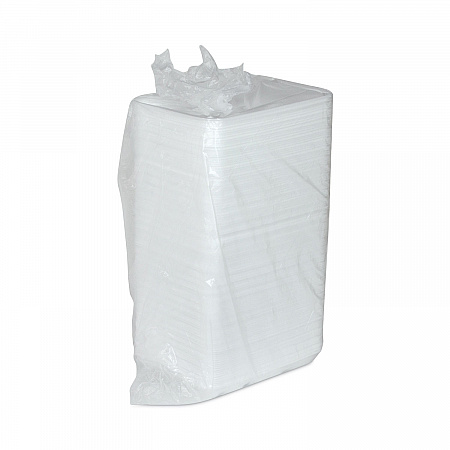 Foam School Trays, 6-Compartment Tray, 8.5 x 11.5 x 1.25, White, 500/Carton (0TH10601SGBX)