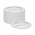 Placesetter Deluxe Laminated Foam Dinnerware, 3-Compartment Plate, 8.88