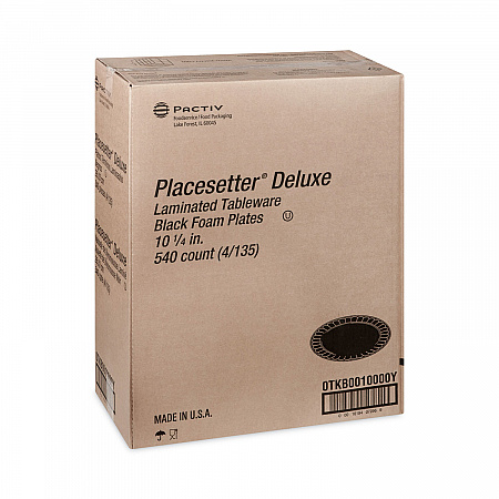 Placesetter Deluxe Laminated Foam Dinnerware, Plate, 10.25
