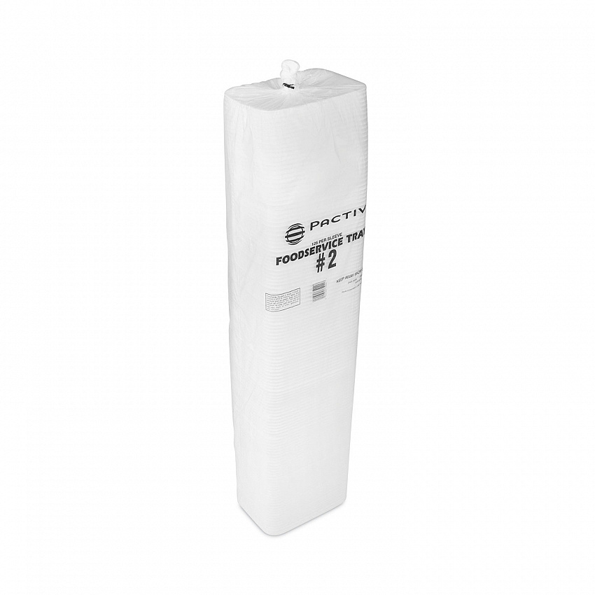 Meat Tray, #2, 8.4 x 5.9 x 1.2, White, Foam, 500/Carton (51P102FS)