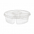 Dip Cup Platter, 4 Compartments, 64 oz, 10