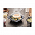EarthChoice Vented Dual Color Microwavable Hinged Lid Container, 16 oz, 6 x 6 x 3.1, Black/Clear, Plastic, 321/Carton (DC6610B000)