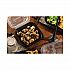 EarthChoice Vented Dual Color Microwavable Hinged Lid Container, 28 oz, 7.5 x 7.5 x 3.1, Black/Clear, Plastic, 150/Carton (DC757100B000)