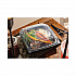 EarthChoice Vented Dual Color Microwavable Hinged Lid Container, 38 oz, 8.5 x 8.6 x 3.1, Black/Clear, Plastic, 150/Carton (DC858100B000)