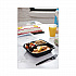 EarthChoice Vented Dual Color Microwavable Hinged Lid Container, 3 Compartment Base/Lid, 33 oz, Black/Clear, Plastic, 150/CT (DC858330B000)