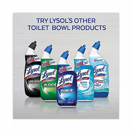 Disinfectant Toilet Bowl Cleaner with Bleach, Clean Scent, 24 oz Angle-Neck Bottle, 2/Pack (96085PK)