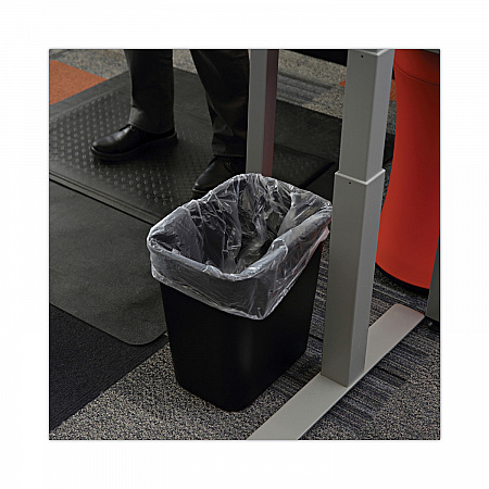 High-Density Can Liners, 10 gal, 6 mic, 24