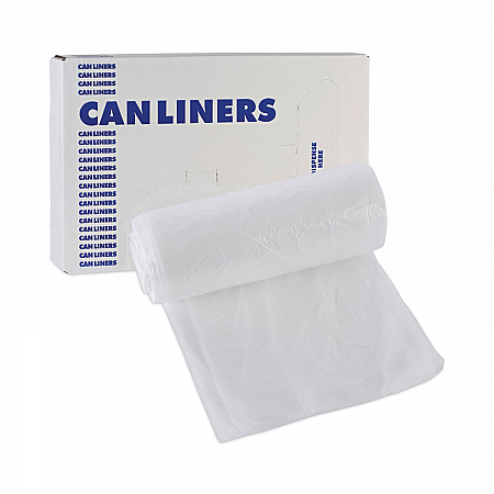 High-Density Can Liners, 10 gal, 6 mic, 24