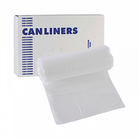 High-Density Can Liners, 16 gal, 6 mic, 24