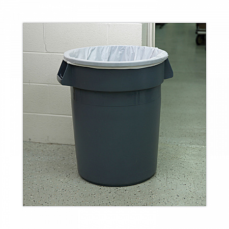 High-Density Can Liners, 33 gal, 14 mic, 33