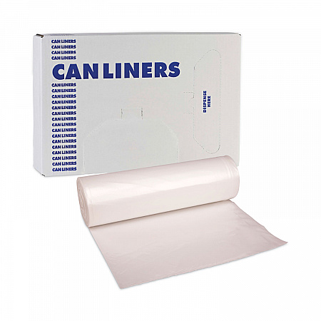High-Density Can Liners, 33 gal, 14 mic, 33