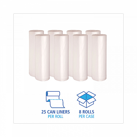 High-Density Can Liners, 60 gal, 14 mic, 38
