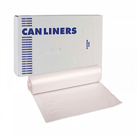 High-Density Can Liners, 45 gal, 13 mic, 40