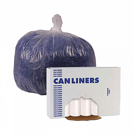 High-Density Can Liners, 56 gal, 19 mic, 43