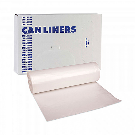 High-Density Can Liners, 56 gal, 19 mic, 43