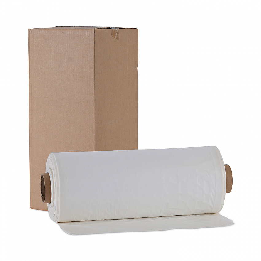 Industrial Can Liner Rolls, 60 gal, 1.8 mil, 21" x 17" x 63", Clear, 75/Carton (D38633CL)