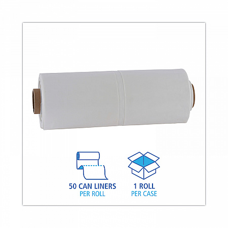 Industrial Can Liner Rolls, 60 gal, 2.7 mil, 21