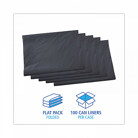 Linear Low Density Industrial Can Liners, 60 gal, 1.3 mil, 38