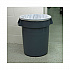 High Density Industrial Can Liners Flat Pack, 33 gal, 16 mic, 33