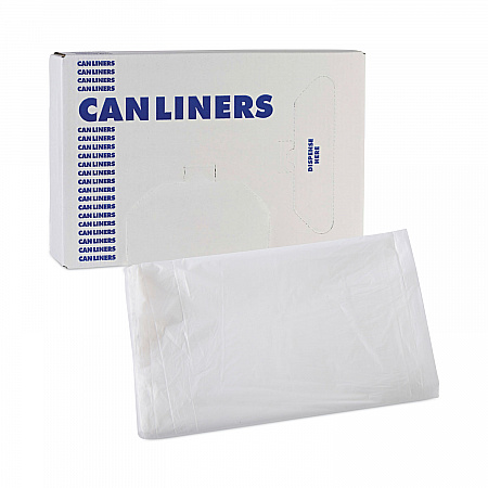 High Density Industrial Can Liners Flat Pack, 33 gal, 16 mic, 33