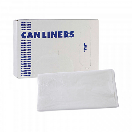 High Density Industrial Can Liners Flat Pack, 60 gal, 13 mic, 38