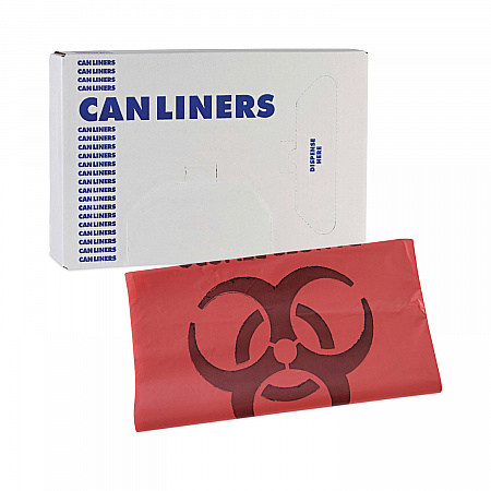 Linear Low Density Health Care Trash Can Liners, 33 gal, 1.3 mil, 33