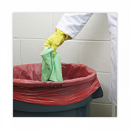 Linear Low Density Health Care Trash Can Liners, 45 gal, 1.3 mil, 40